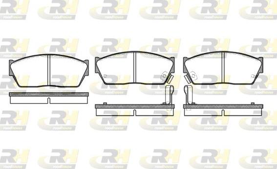 Roadhouse 2147.02 - Kit de plaquettes de frein, frein à disque cwaw.fr