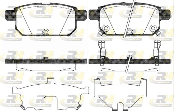 Roadhouse 21471.02 - Kit de plaquettes de frein, frein à disque cwaw.fr