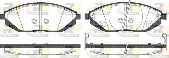 Roadhouse 21472.02 - Kit de plaquettes de frein, frein à disque cwaw.fr