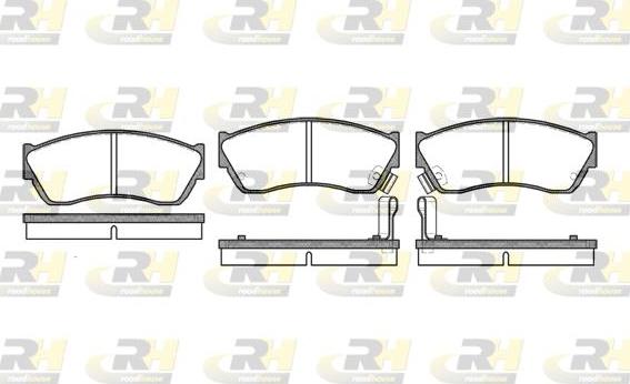 Roadhouse 2147.22 - Kit de plaquettes de frein, frein à disque cwaw.fr