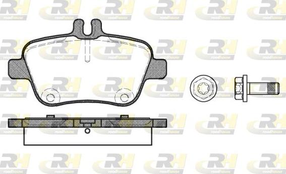 Roadhouse 21477.00 - Kit de plaquettes de frein, frein à disque cwaw.fr