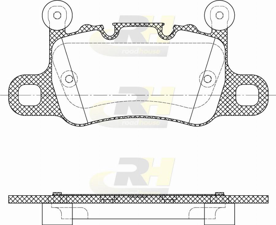 Roadhouse 21598.40 - Kit de plaquettes de frein, frein à disque cwaw.fr