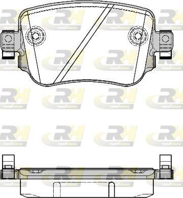 Roadhouse 21549.08 - Kit de plaquettes de frein, frein à disque cwaw.fr