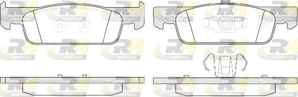 Roadhouse 21540.00 - Kit de plaquettes de frein, frein à disque cwaw.fr