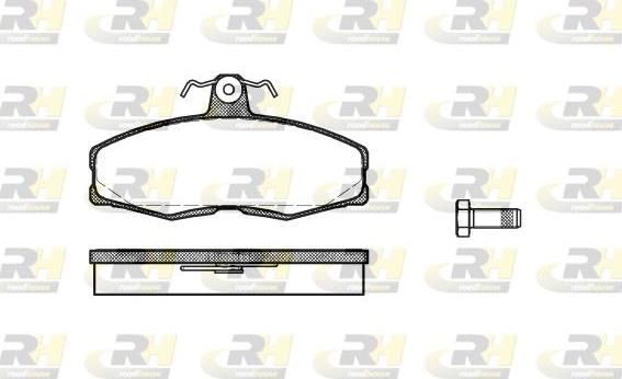 Roadhouse 2154.00 - Kit de plaquettes de frein, frein à disque cwaw.fr