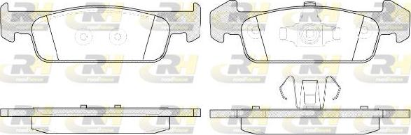 Roadhouse 21540.10 - Kit de plaquettes de frein, frein à disque cwaw.fr