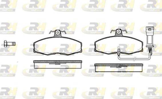 Roadhouse 2154.02 - Kit de plaquettes de frein, frein à disque cwaw.fr