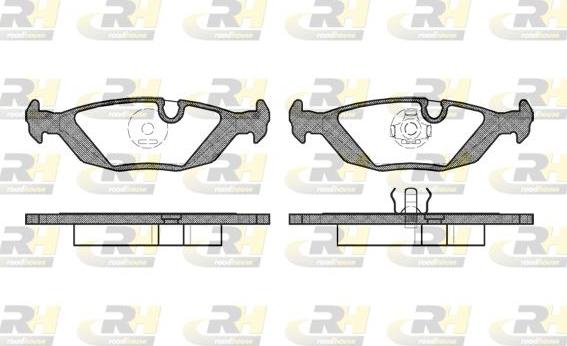 Roadhouse 2155.00 - Kit de plaquettes de frein, frein à disque cwaw.fr