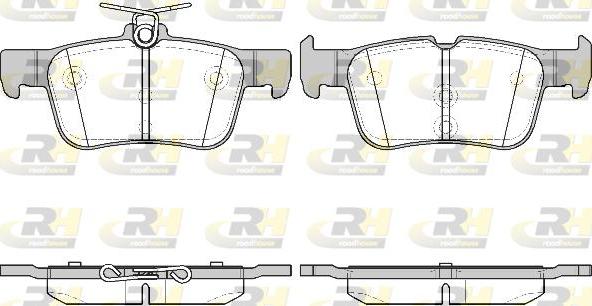 Roadhouse 21551.42 - Kit de plaquettes de frein, frein à disque cwaw.fr