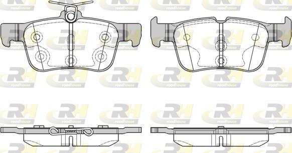 Roadhouse 21551.00 - Kit de plaquettes de frein, frein à disque cwaw.fr