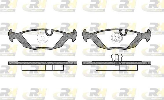 Roadhouse 2155.10 - Kit de plaquettes de frein, frein à disque cwaw.fr