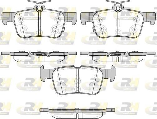 Roadhouse 21551.12 - Kit de plaquettes de frein, frein à disque cwaw.fr