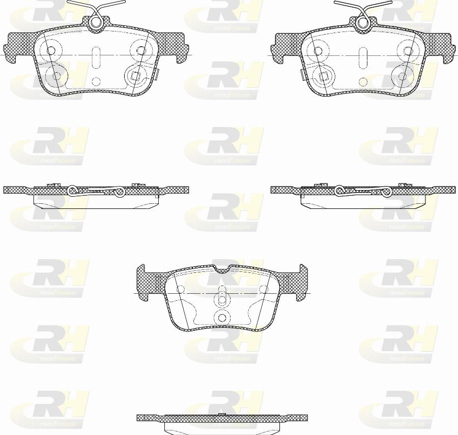 Roadhouse 21551.28 - Kit de plaquettes de frein, frein à disque cwaw.fr