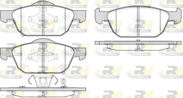 Roadhouse 21552.02 - Kit de plaquettes de frein, frein à disque cwaw.fr