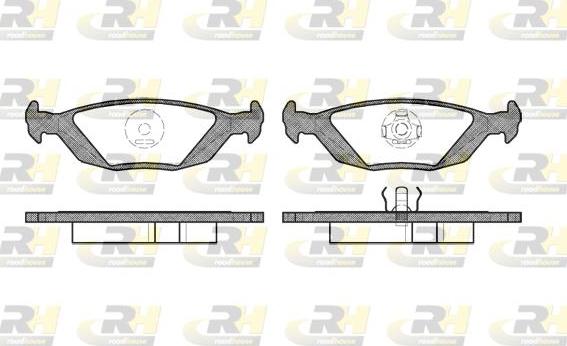 Roadhouse 2155.20 - Kit de plaquettes de frein, frein à disque cwaw.fr