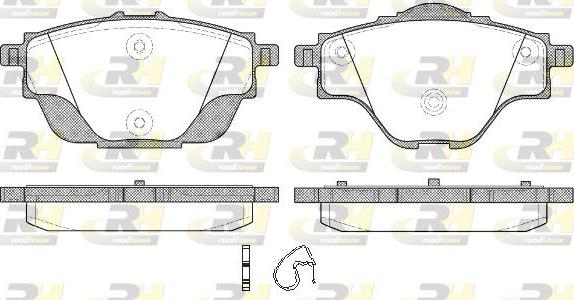 Roadhouse 21557.00 - Kit de plaquettes de frein, frein à disque cwaw.fr