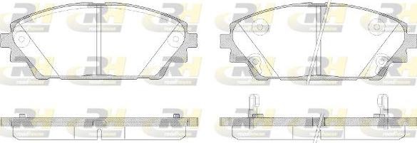 Roadhouse 21569.02 - Kit de plaquettes de frein, frein à disque cwaw.fr