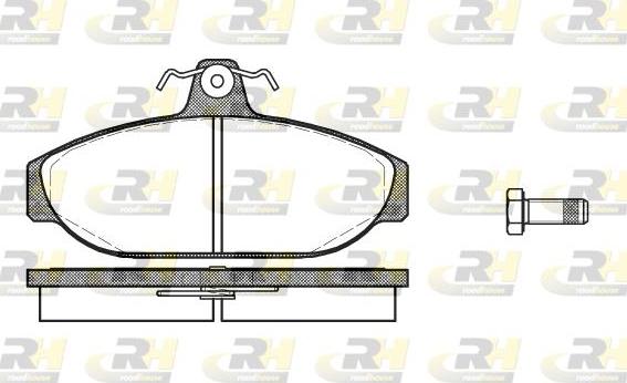 Roadhouse 2156.00 - Kit de plaquettes de frein, frein à disque cwaw.fr