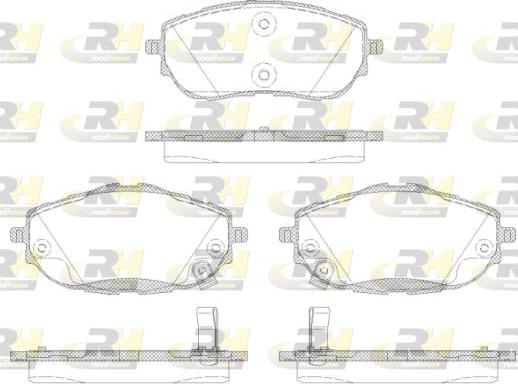 Roadhouse 21561.02 - Kit de plaquettes de frein, frein à disque cwaw.fr