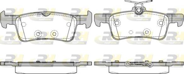 Roadhouse 21563.10 - Kit de plaquettes de frein, frein à disque cwaw.fr