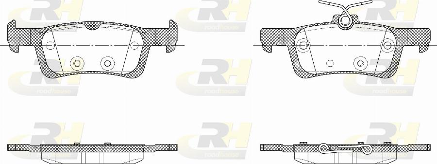 Roadhouse 21563.30 - Kit de plaquettes de frein, frein à disque cwaw.fr