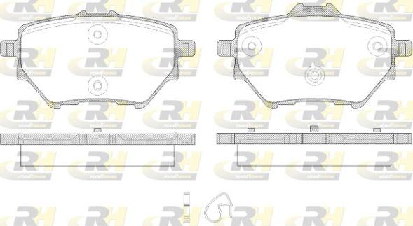 Roadhouse 21562.00 - Kit de plaquettes de frein, frein à disque cwaw.fr