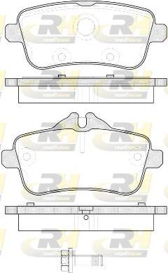 Roadhouse 21503.00 - Kit de plaquettes de frein, frein à disque cwaw.fr