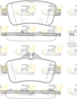 Roadhouse 21503.10 - Kit de plaquettes de frein, frein à disque cwaw.fr