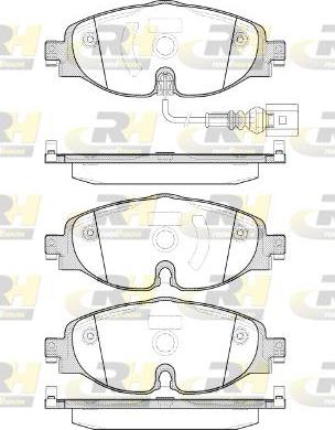 Roadhouse 21515.01 - Kit de plaquettes de frein, frein à disque cwaw.fr