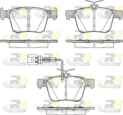 Roadhouse 21516.11 - Kit de plaquettes de frein, frein à disque cwaw.fr