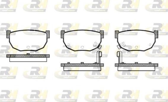 Roadhouse 2151.02 - Kit de plaquettes de frein, frein à disque cwaw.fr