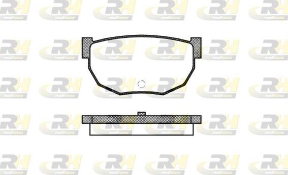 Roadhouse 2151.10 - Kit de plaquettes de frein, frein à disque cwaw.fr