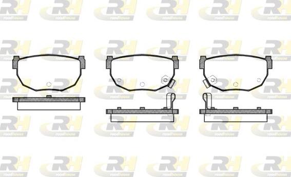 Roadhouse 2151.12 - Kit de plaquettes de frein, frein à disque cwaw.fr