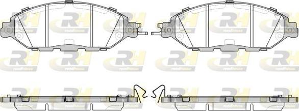 Roadhouse 21518.15 - Kit de plaquettes de frein, frein à disque cwaw.fr