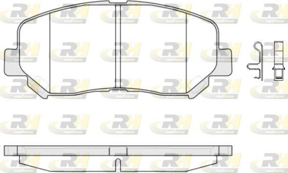 Roadhouse 21513.02 - Kit de plaquettes de frein, frein à disque cwaw.fr