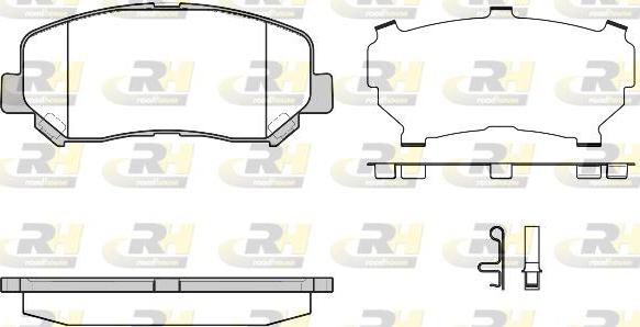 Roadhouse 21513.24 - Kit de plaquettes de frein, frein à disque cwaw.fr