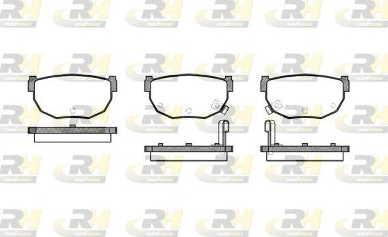 Roadhouse 2151.22 - Kit de plaquettes de frein, frein à disque cwaw.fr