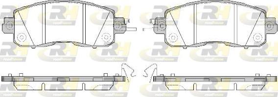 Roadhouse 21517.04 - Kit de plaquettes de frein, frein à disque cwaw.fr