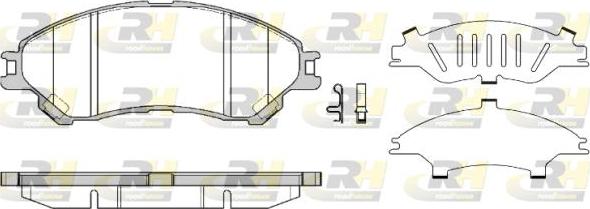 Roadhouse 21589.02 - Kit de plaquettes de frein, frein à disque cwaw.fr