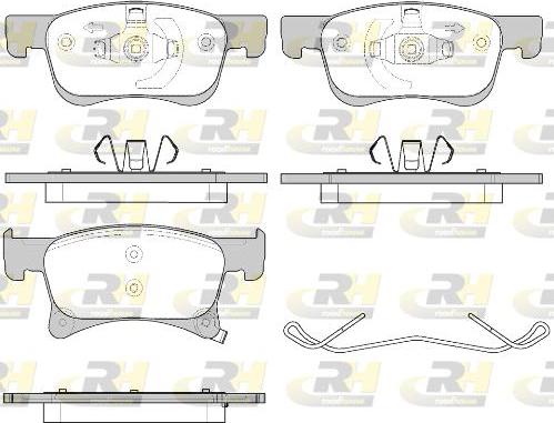 Roadhouse 21580.02 - Kit de plaquettes de frein, frein à disque cwaw.fr