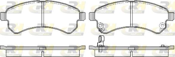 Roadhouse 21581.01 - Kit de plaquettes de frein, frein à disque cwaw.fr