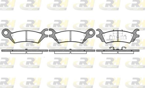 Roadhouse 2158.10 - Kit de plaquettes de frein, frein à disque cwaw.fr