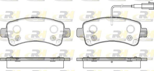 Roadhouse 21588.02 - Kit de plaquettes de frein, frein à disque cwaw.fr