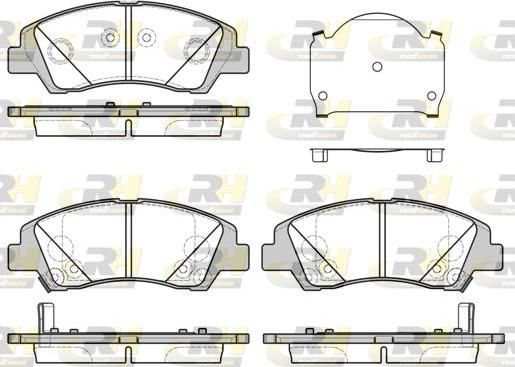 Roadhouse 21583.02 - Kit de plaquettes de frein, frein à disque cwaw.fr