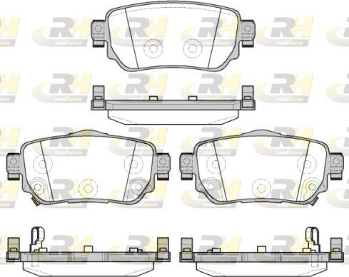 Roadhouse 21582.02 - Kit de plaquettes de frein, frein à disque cwaw.fr