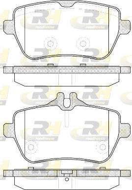 Roadhouse 21535.00 - Kit de plaquettes de frein, frein à disque cwaw.fr