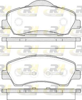 Roadhouse 21530.00 - Kit de plaquettes de frein, frein à disque cwaw.fr