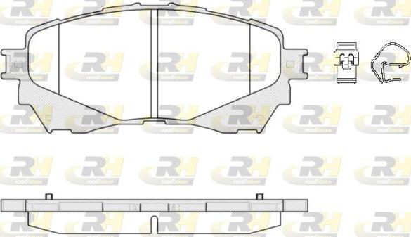 Roadhouse 21538.04 - Kit de plaquettes de frein, frein à disque cwaw.fr