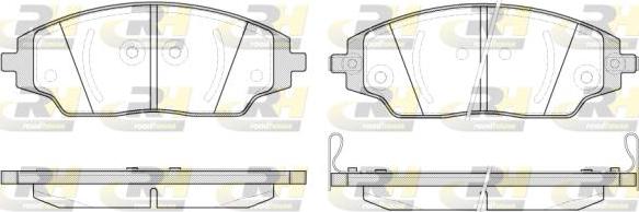 Roadhouse 21537.02 - Kit de plaquettes de frein, frein à disque cwaw.fr