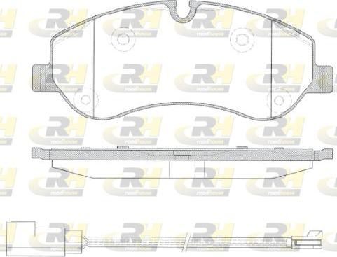 Roadhouse 21520.02 - Kit de plaquettes de frein, frein à disque cwaw.fr